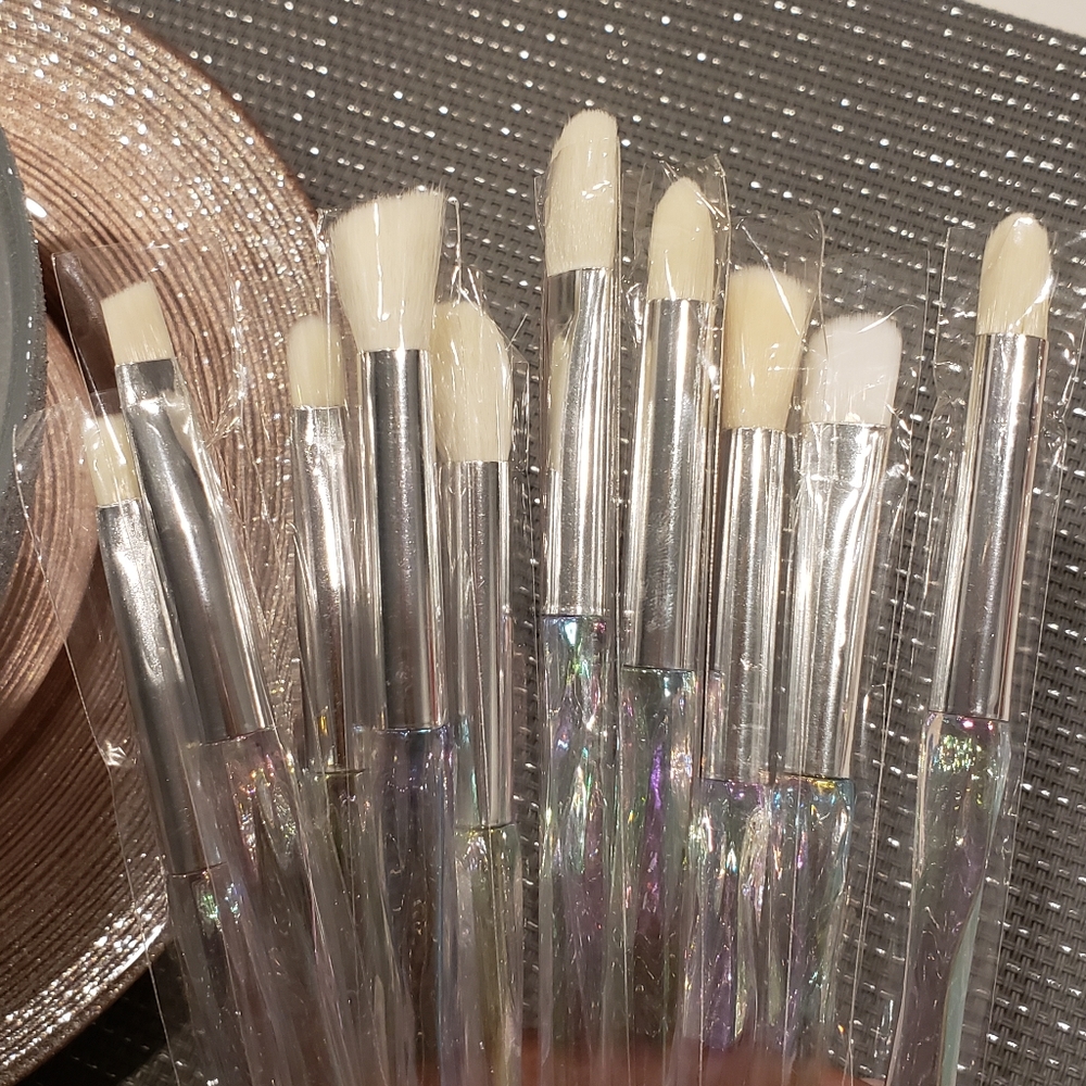 10 pcs Eye Shadow Crystal Brushes